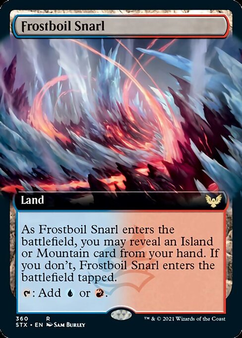 Frostboil Snarl (Extended Art) [Strixhaven: School of Mages] | Rock City Comics