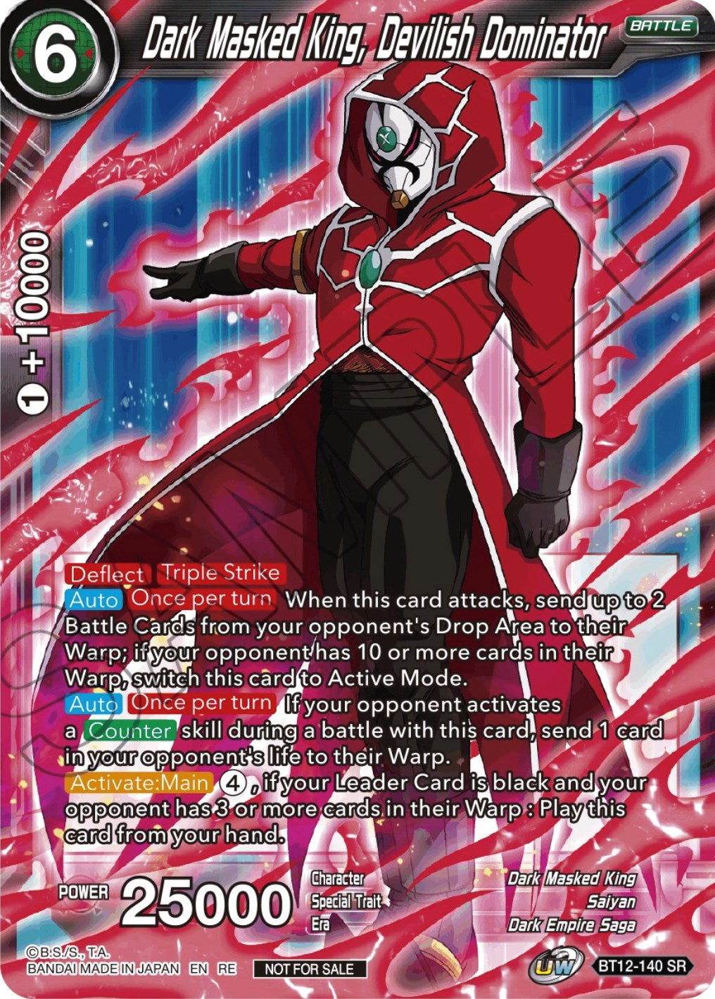 Dark Masked King, Devilish Dominator (Championship Selection Pack 2023 Vol.2) (Silver Foil) (BT12-140) [Tournament Promotion Cards] | Rock City Comics