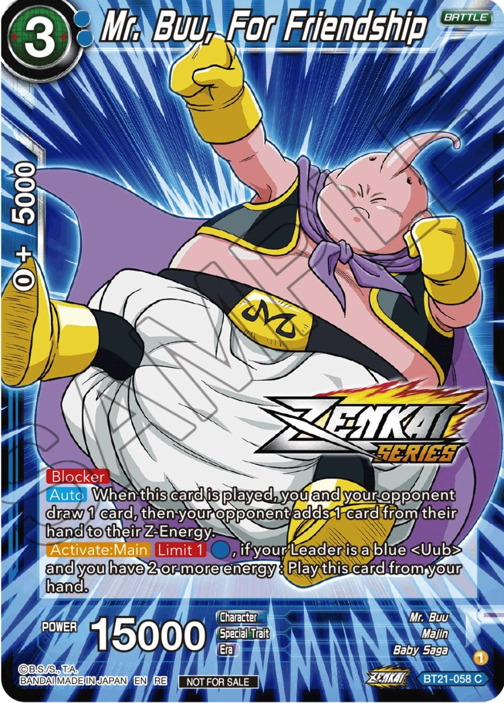 Mr. Buu, For Friendship (Event Pack 12) (BT21-058) [Tournament Promotion Cards] | Rock City Comics