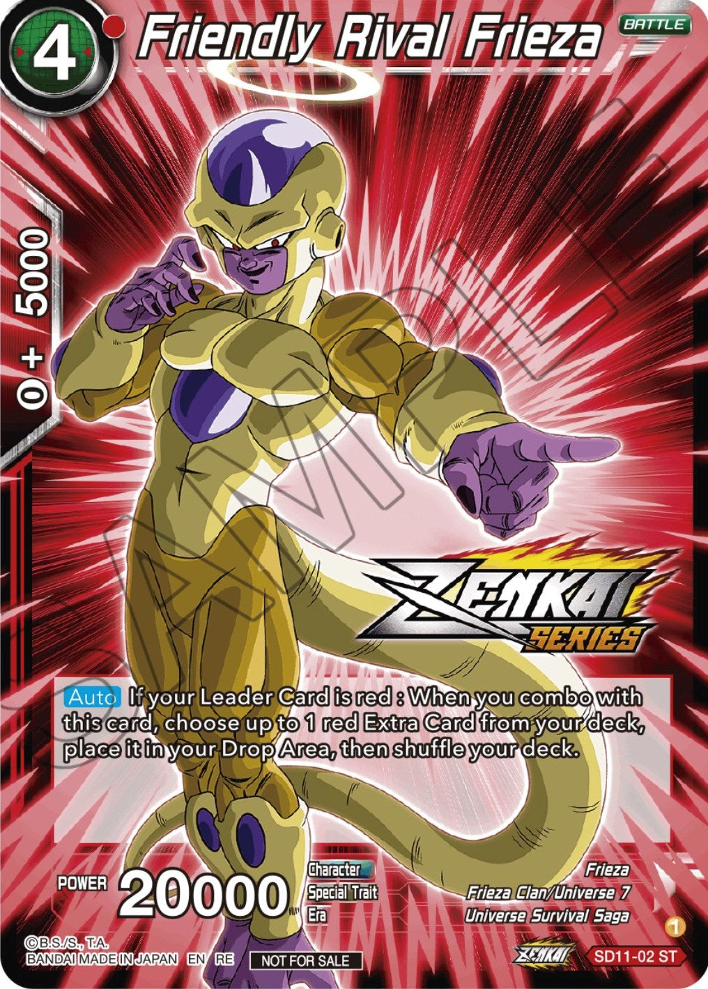 Friendly Rival Frieza (Event Pack 12) (SD11-02) [Tournament Promotion Cards] | Rock City Comics