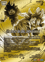 Son Goku // Ultra Instinct Son Goku, Limits Surpassed (Championship 2023 Golden Card Vol.2, Version 1) (BT9-100) [Tournament Promotion Cards] | Rock City Comics