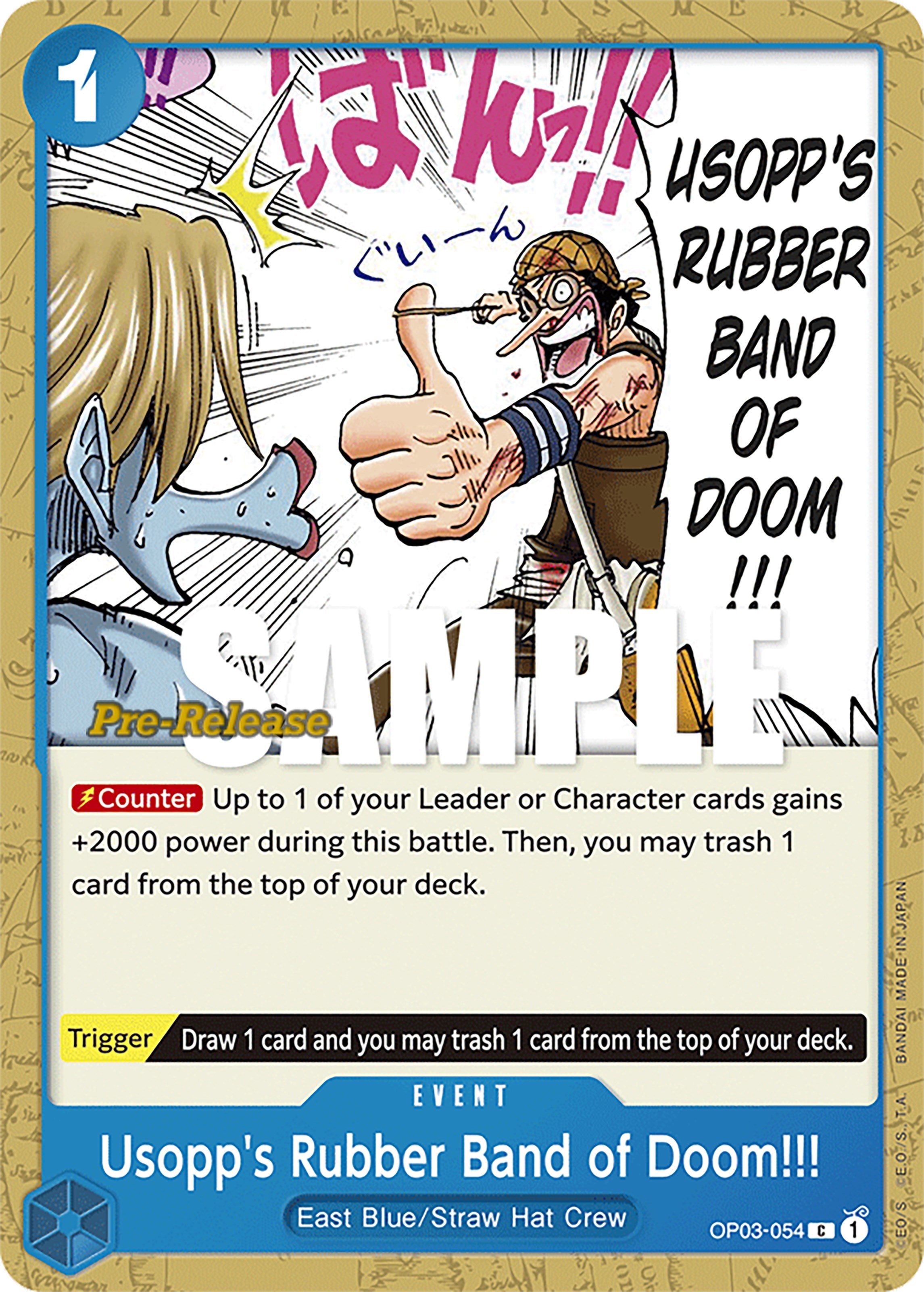 Usopp's Rubber Band of Doom!!! [Pillars of Strength Pre-Release Cards] | Rock City Comics