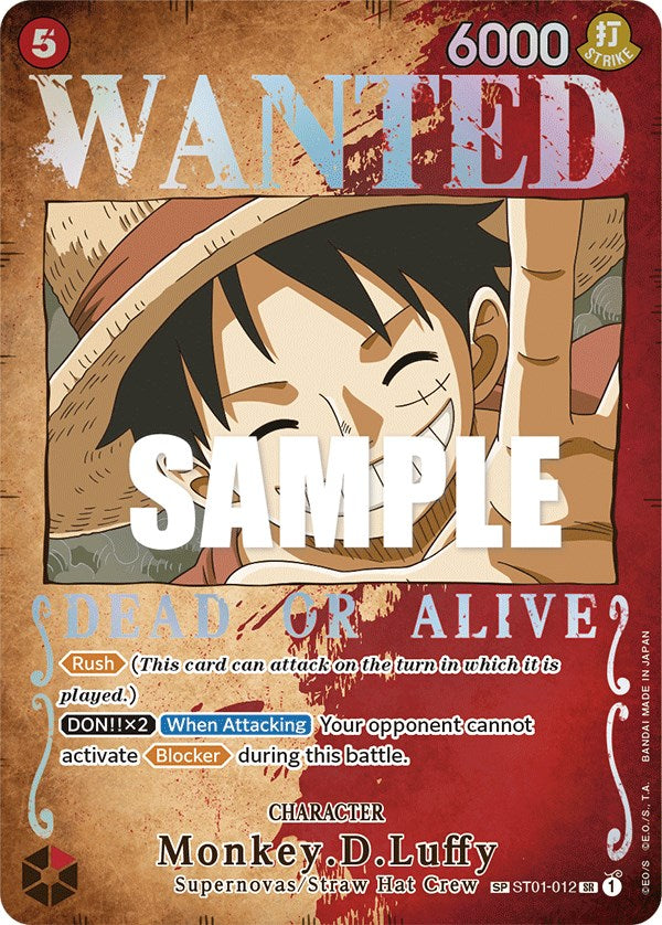 Monkey.D.Luffy (Wanted Poster) [Pillars of Strength] | Rock City Comics