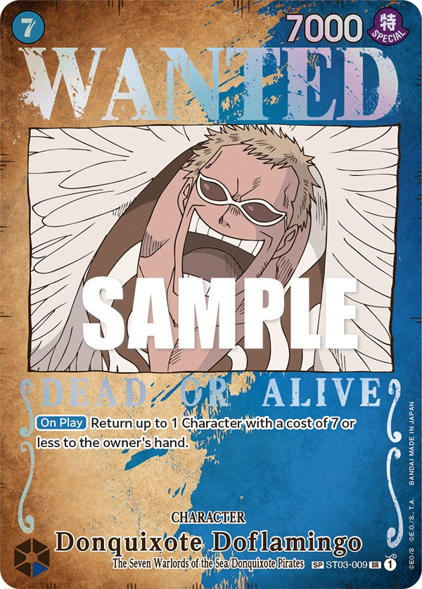 Donquixote Doflamingo (Wanted Poster) [Pillars of Strength] | Rock City Comics