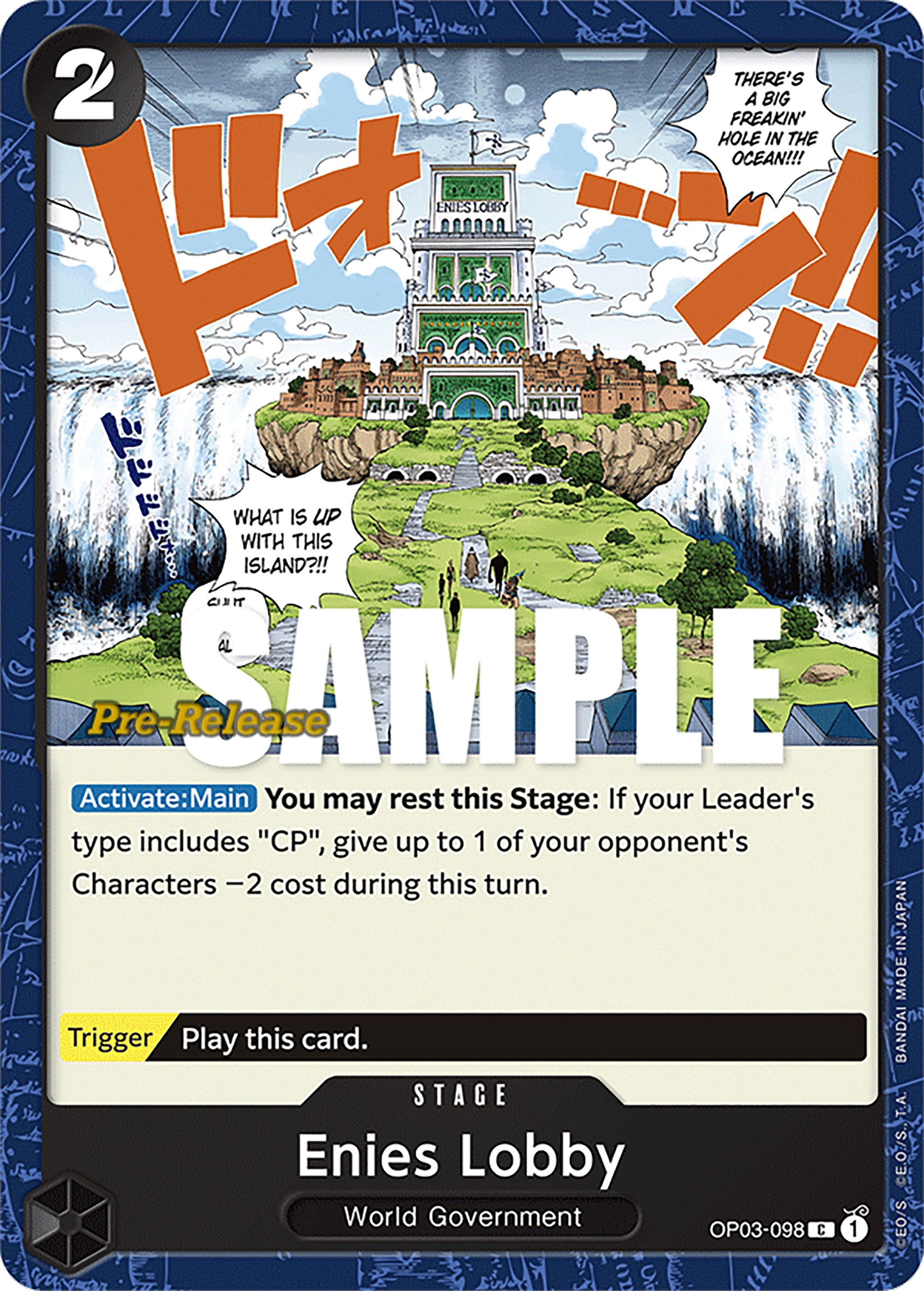 Enies Lobby [Pillars of Strength Pre-Release Cards] | Rock City Comics