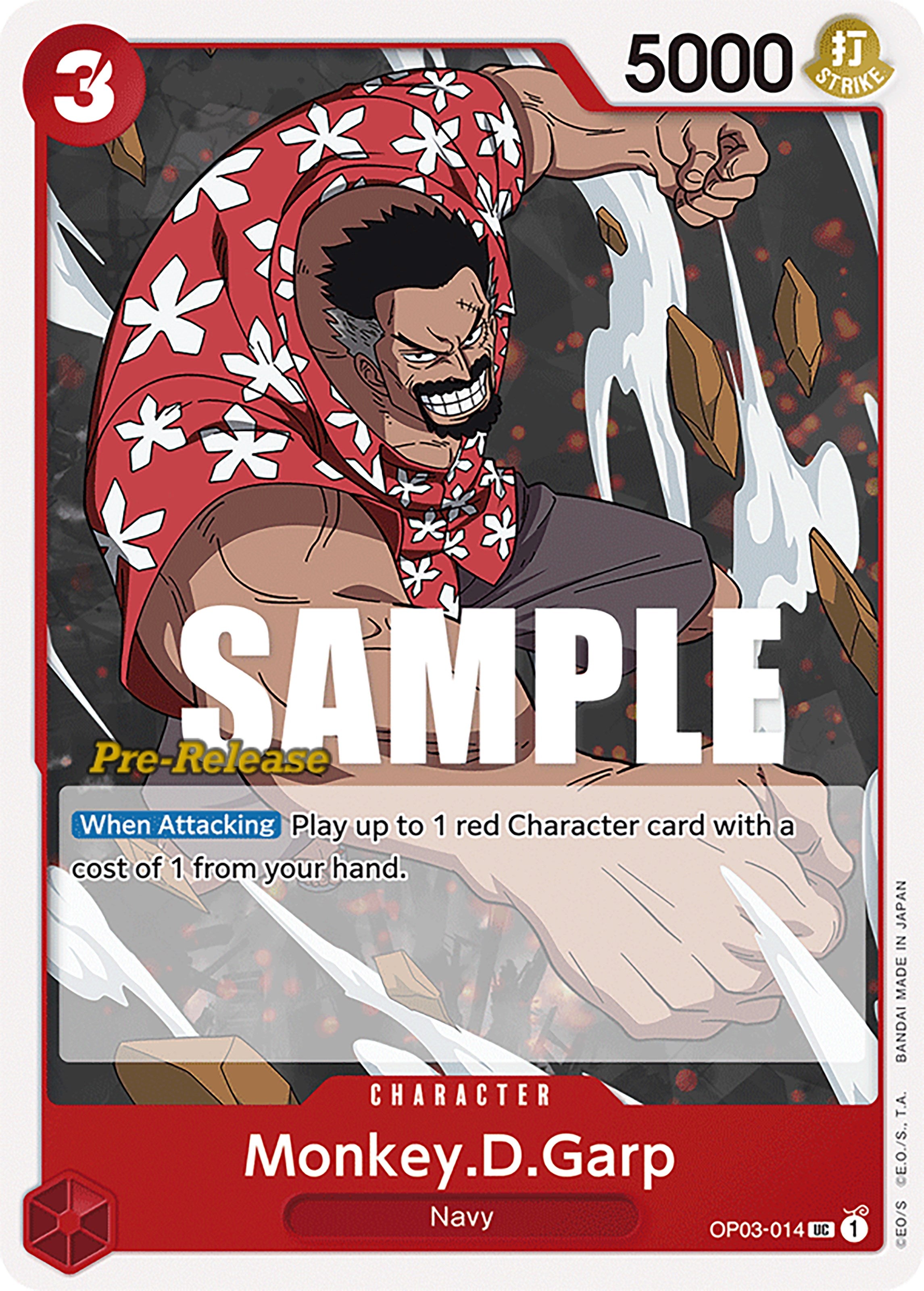 Monkey.D.Garp [Pillars of Strength Pre-Release Cards] | Rock City Comics