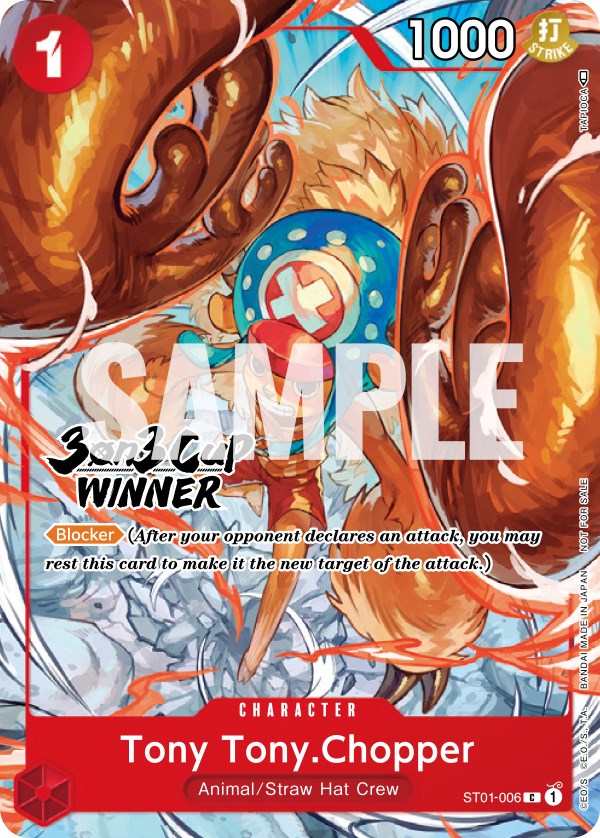 Tony Tony.Chopper (3-on-3 Cup) [Winner] [One Piece Promotion Cards] | Rock City Comics