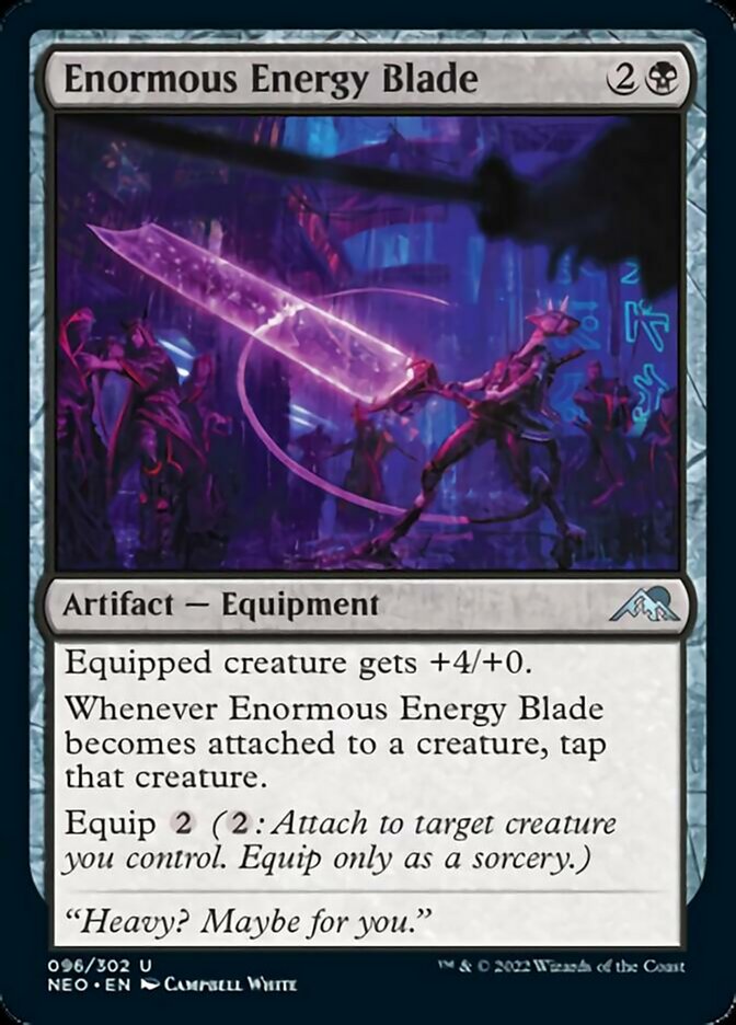 Enormous Energy Blade [Kamigawa: Neon Dynasty] | Rock City Comics