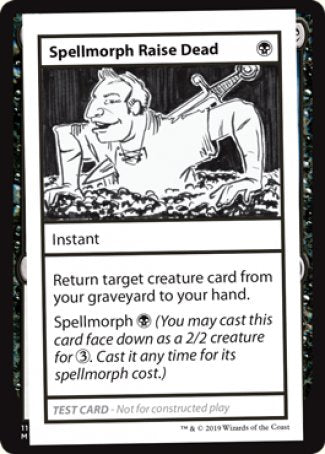 Spellmorph Raise Dead (2021 Edition) [Mystery Booster Playtest Cards] | Rock City Comics