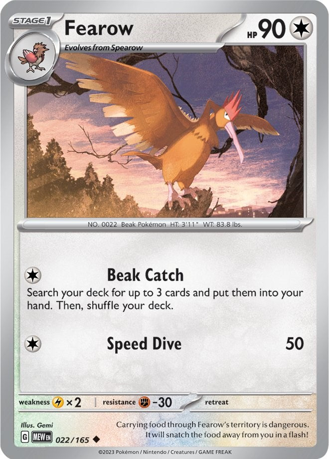 Fearow (022/165) [Scarlet & Violet: 151] | Rock City Comics