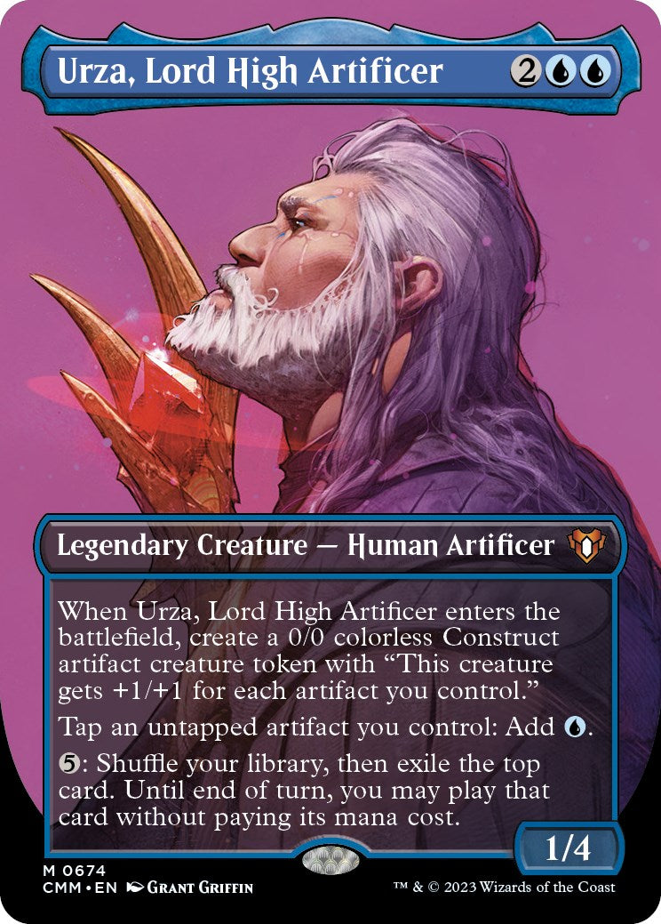 Urza, Lord High Artificer (Borderless Profile) [Commander Masters] | Rock City Comics