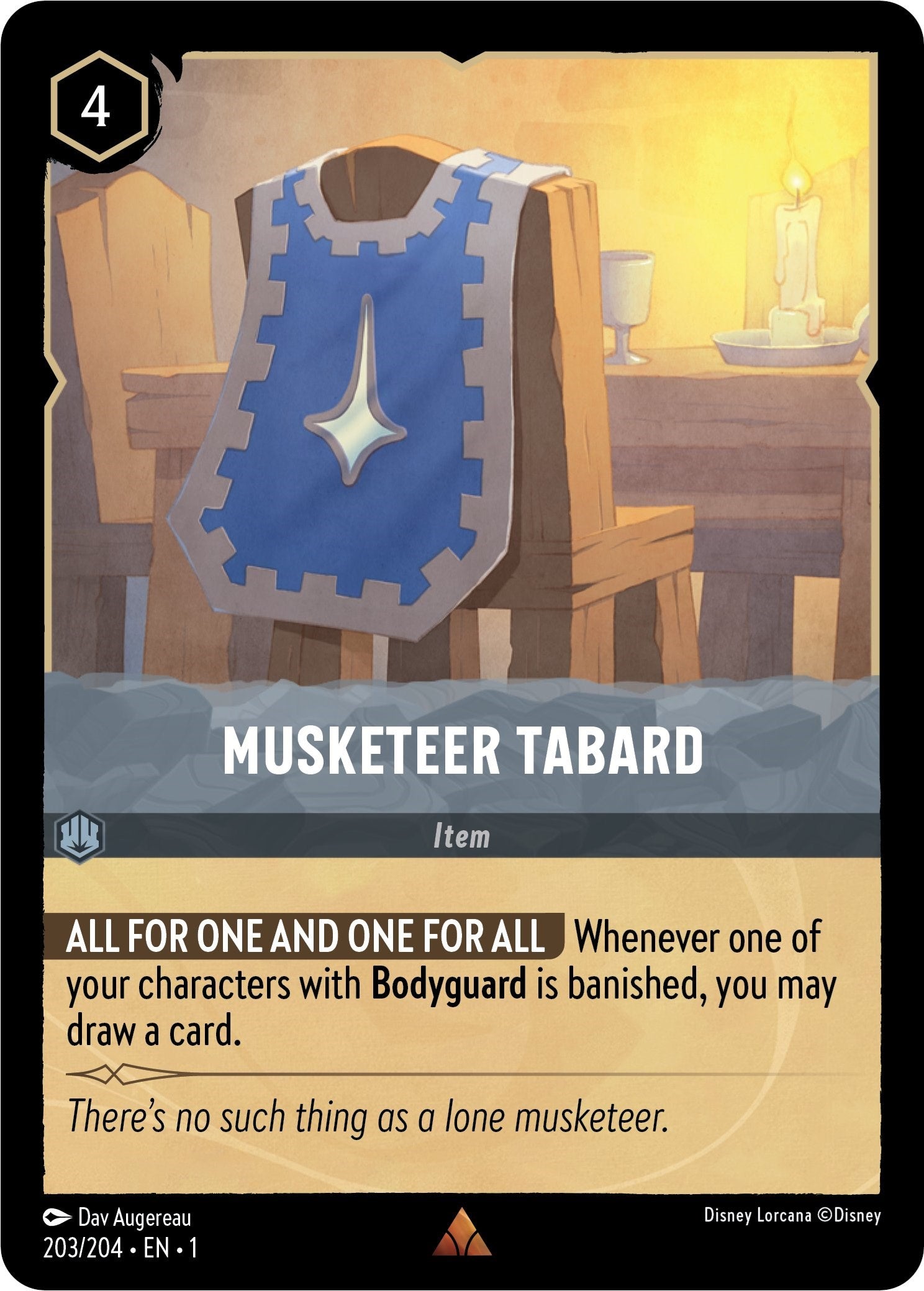 Musketeer Tabard (203/204) [The First Chapter] | Rock City Comics
