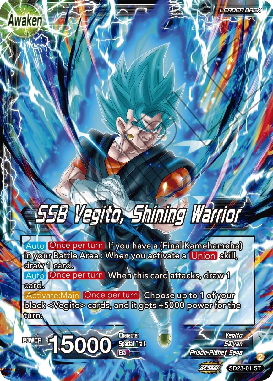 Son Goku & Vegeta // SSB Vegito, Shining Warrior (SD23-01) [Critical Blow] | Rock City Comics