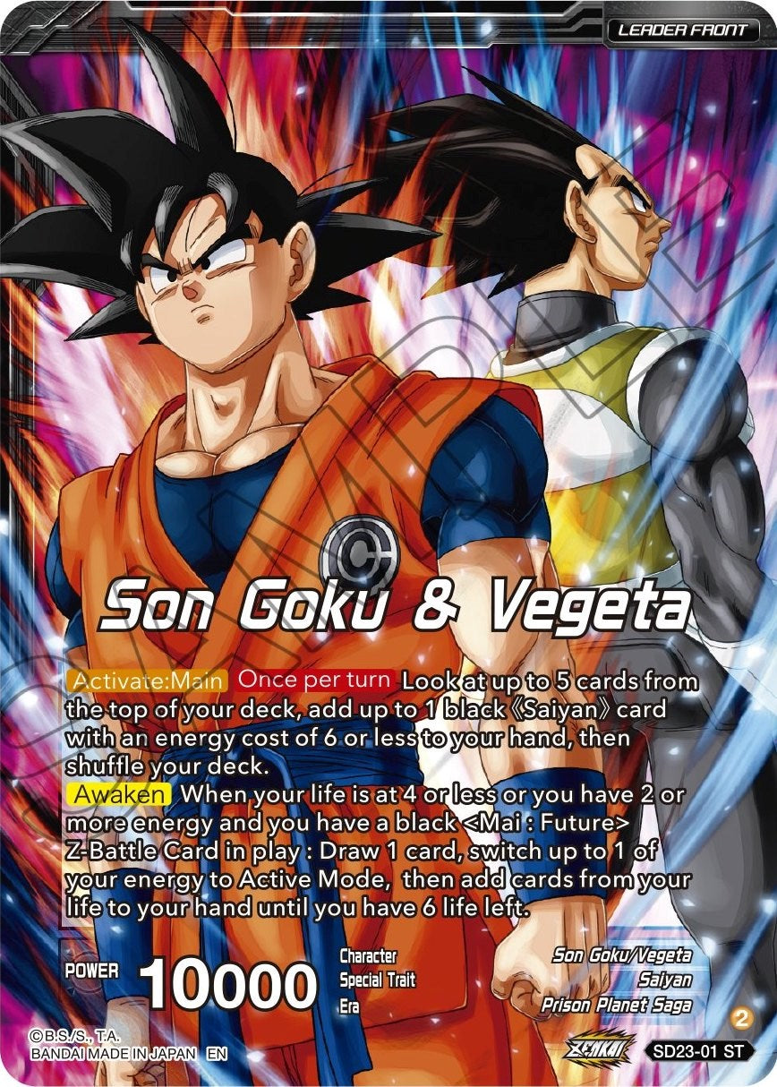 Son Goku & Vegeta // SSB Vegito, Shining Warrior (SD23-01) [Critical Blow] | Rock City Comics