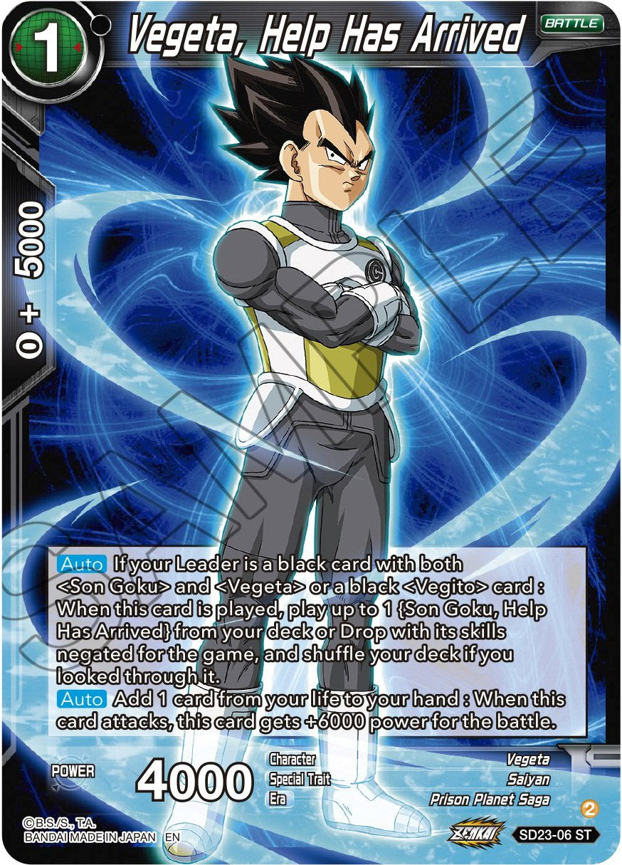 Vegeta, Help Has Arrived (SD23-06) [Critical Blow] | Rock City Comics