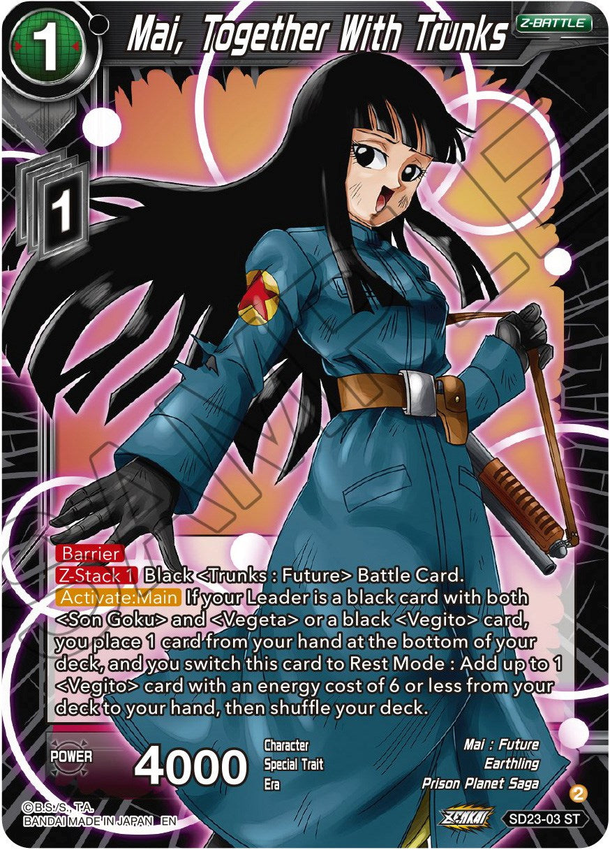 Mai, Together With Trunks (SD23-03) [Critical Blow] | Rock City Comics