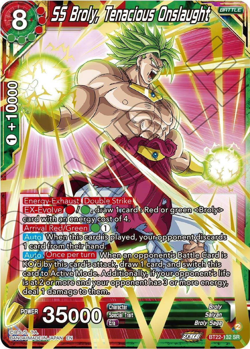 SS Broly, Tenacious Onslaught (BT22-132) [Critical Blow] | Rock City Comics