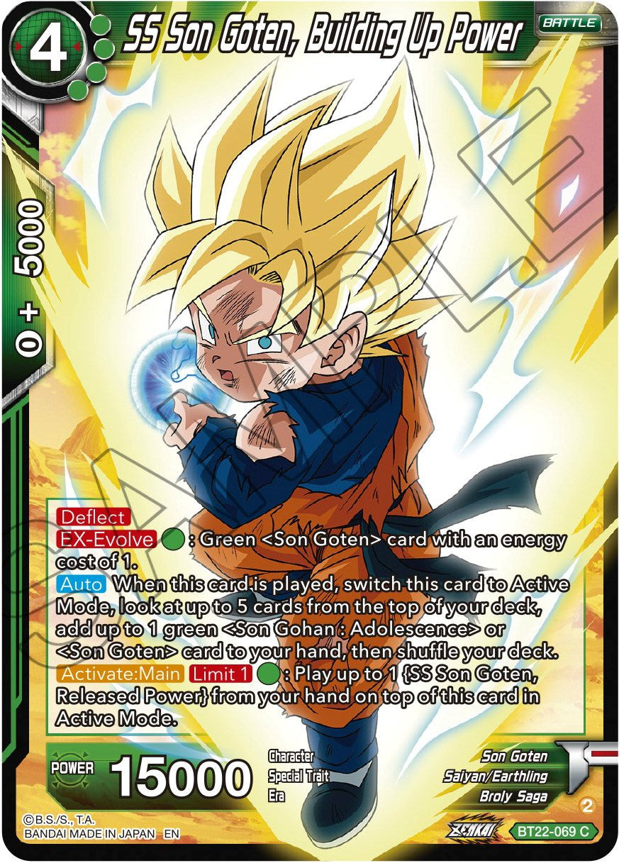 SS Son Goten, Building Up Power (BT22-069) [Critical Blow] | Rock City Comics