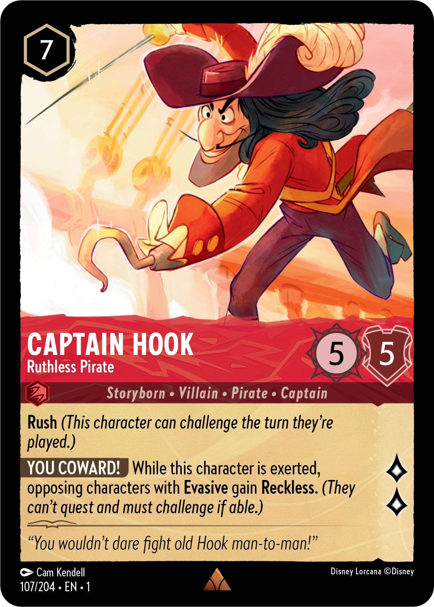 Captain Hook - Ruthless Pirate (107/204) [The First Chapter] | Rock City Comics