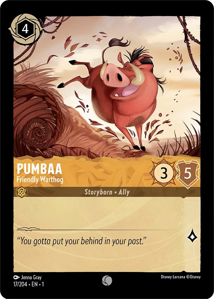 Pumbaa - Friendly Warthog (17/204) [The First Chapter] | Rock City Comics