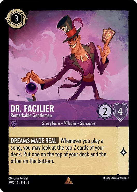 Dr. Facilier - Remarkable Gentleman (39/204) [The First Chapter] | Rock City Comics