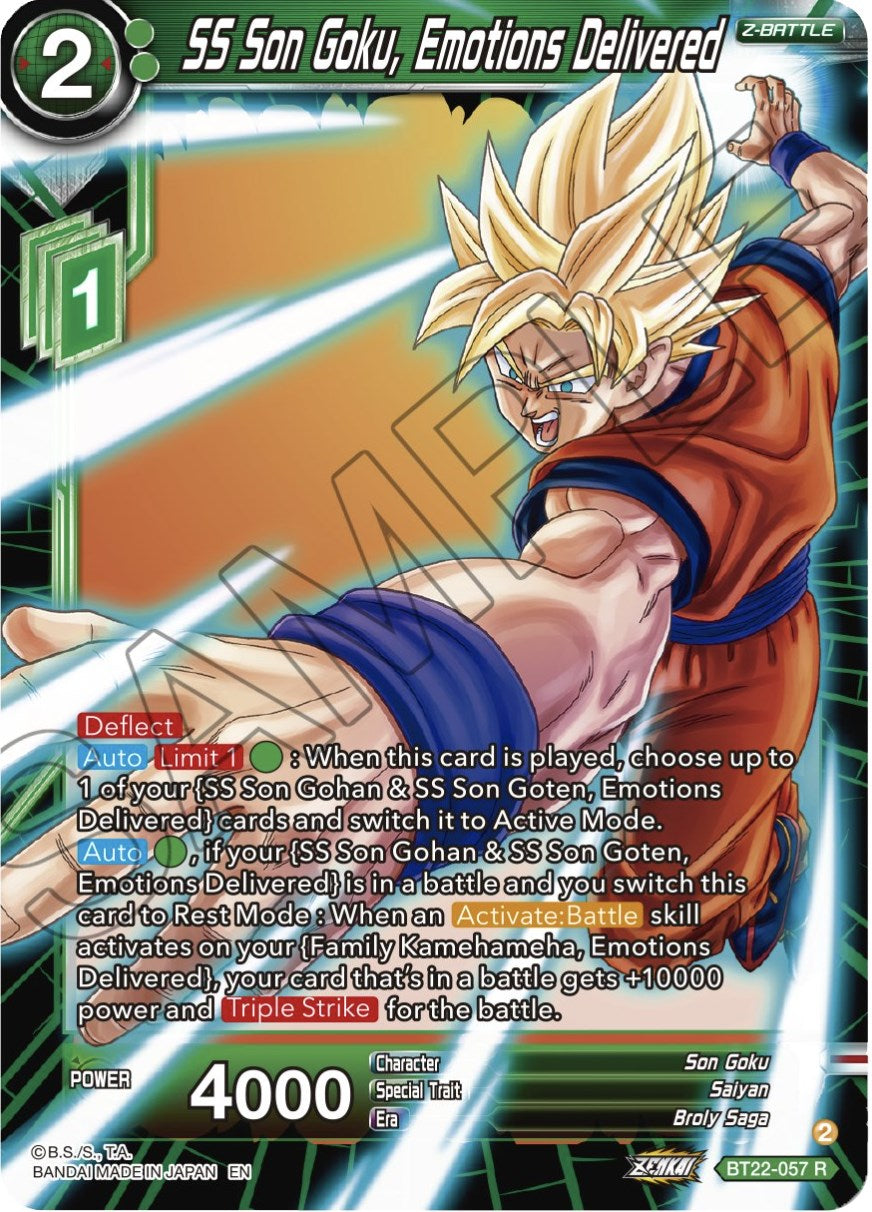 SS Son Goku, Emotions Delivered (BT22-057) [Critical Blow] | Rock City Comics