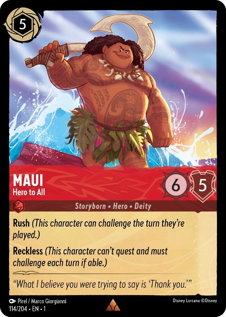 Maui - Hero to All (114/204) [The First Chapter] | Rock City Comics