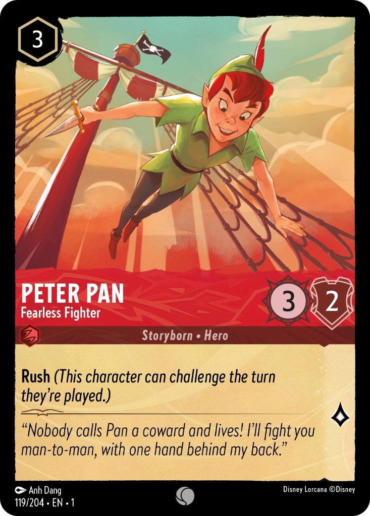 Peter Pan - Fearless Fighter (119/204) [The First Chapter] | Rock City Comics