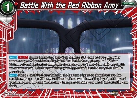 Battle With the Red Ribbon Army (BT22-006) [Critical Blow] | Rock City Comics