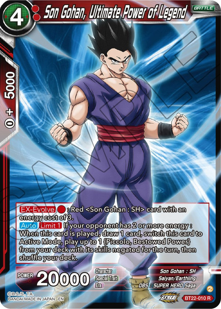 Son Gohan, Ultimate Power of Legend (BT22-010) [Critical Blow] | Rock City Comics