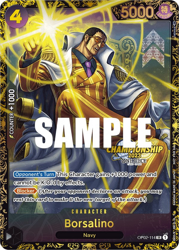 Borsalino (Championship 2023) [One Piece Promotion Cards] | Rock City Comics