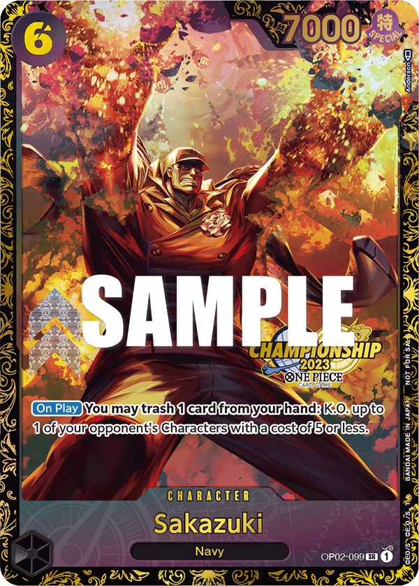 Sakazuki (Championship 2023) [One Piece Promotion Cards] | Rock City Comics