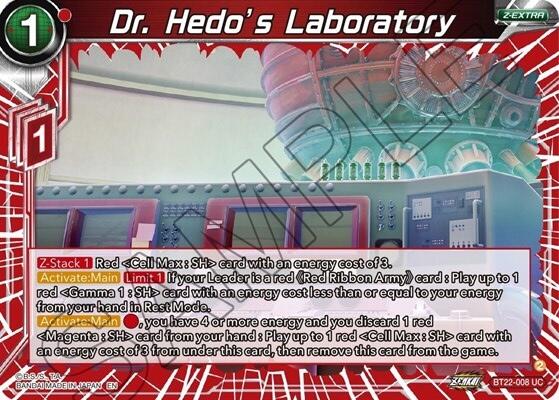 Dr. Hedo's Laboratory (BT22-008) [Critical Blow] | Rock City Comics