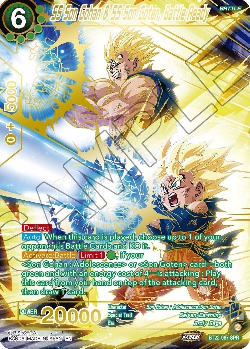 SS Son Gohan & SS Son Goten, Battle Ready (SPR) (BT22-067) [Critical Blow] | Rock City Comics