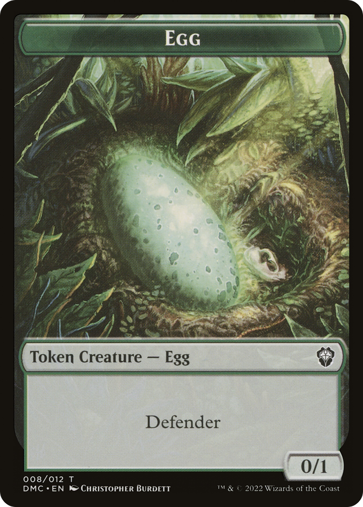 Treasure // Egg Double-Sided Token [Secret Lair Drop Series] | Rock City Comics