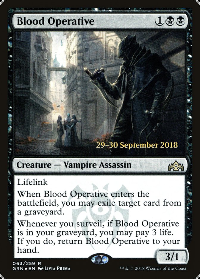 Blood Operative [Guilds of Ravnica Prerelease Promos] | Rock City Comics