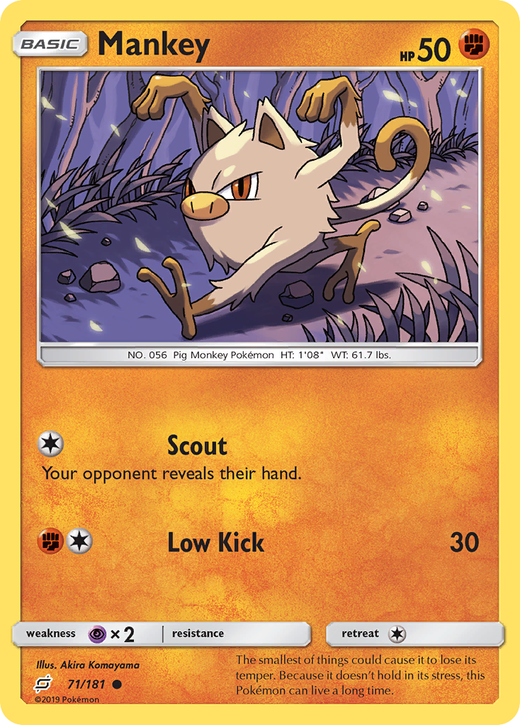 Mankey (71/181) [Sun & Moon: Team Up] | Rock City Comics
