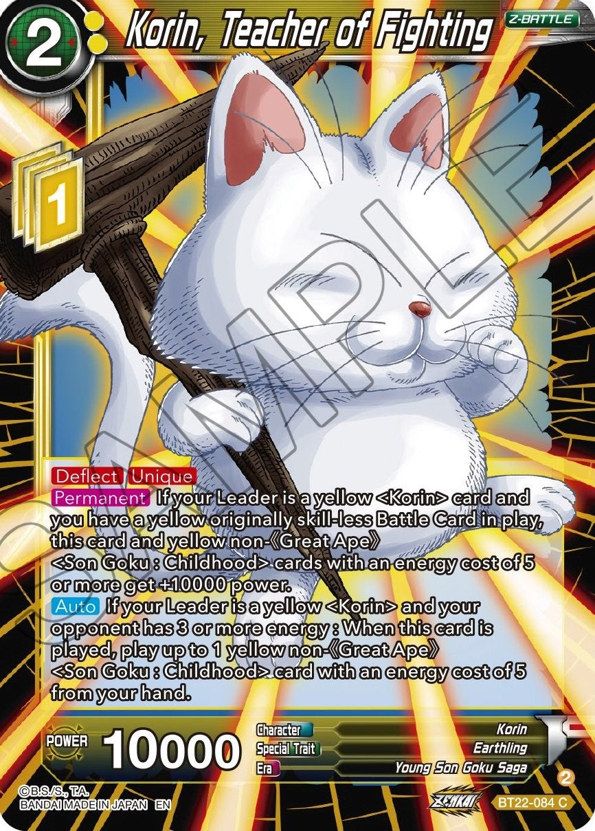 Korin, Teacher of Fighting (Bt22-084) [Critical Blow] | Rock City Comics