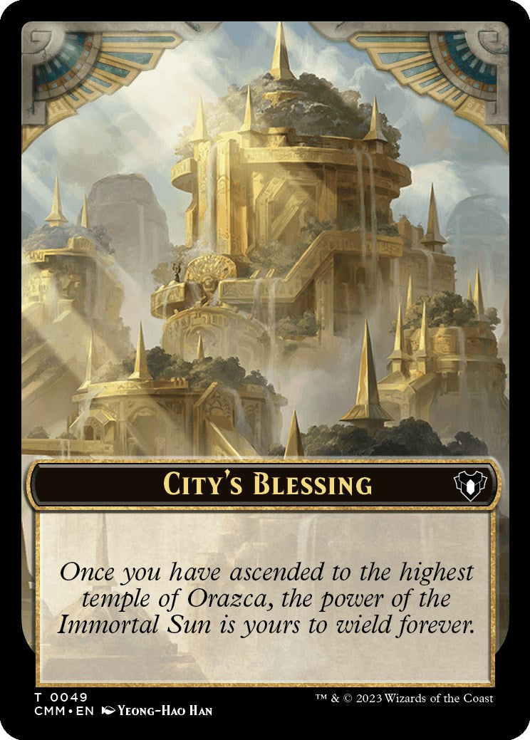 City's Blessing // Rat Double-Sided Token [Commander Masters Tokens] | Rock City Comics