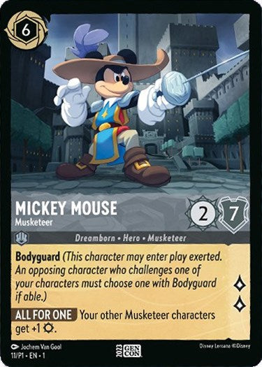 Mickey Mouse - Musketeer (GenCon 2023) (11/P1) [Promo Cards] | Rock City Comics