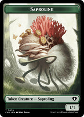 Saproling // Elf Druid Double-Sided Token [Commander Masters Tokens] | Rock City Comics