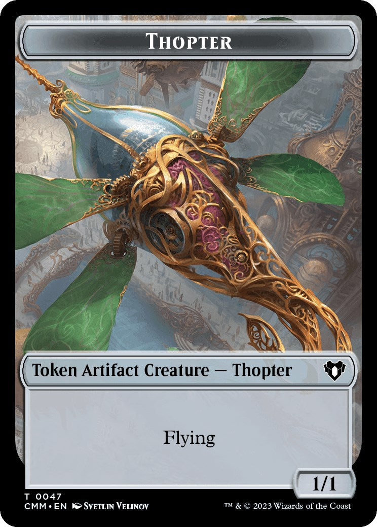 Thopter // Bird Illusion Double-Sided Token [Commander Masters Tokens] | Rock City Comics