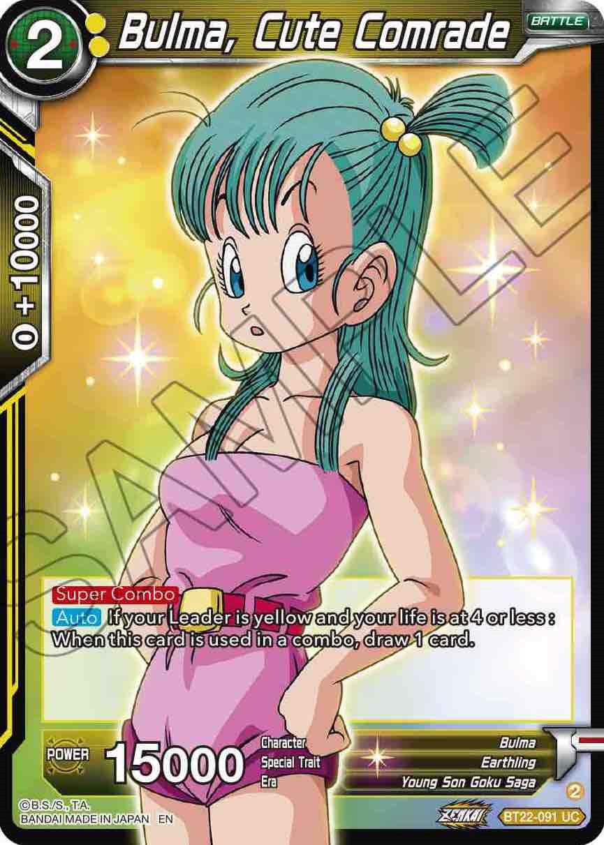 Bulma, Cute Comrade (BT22-091) [Critical Blow] | Rock City Comics