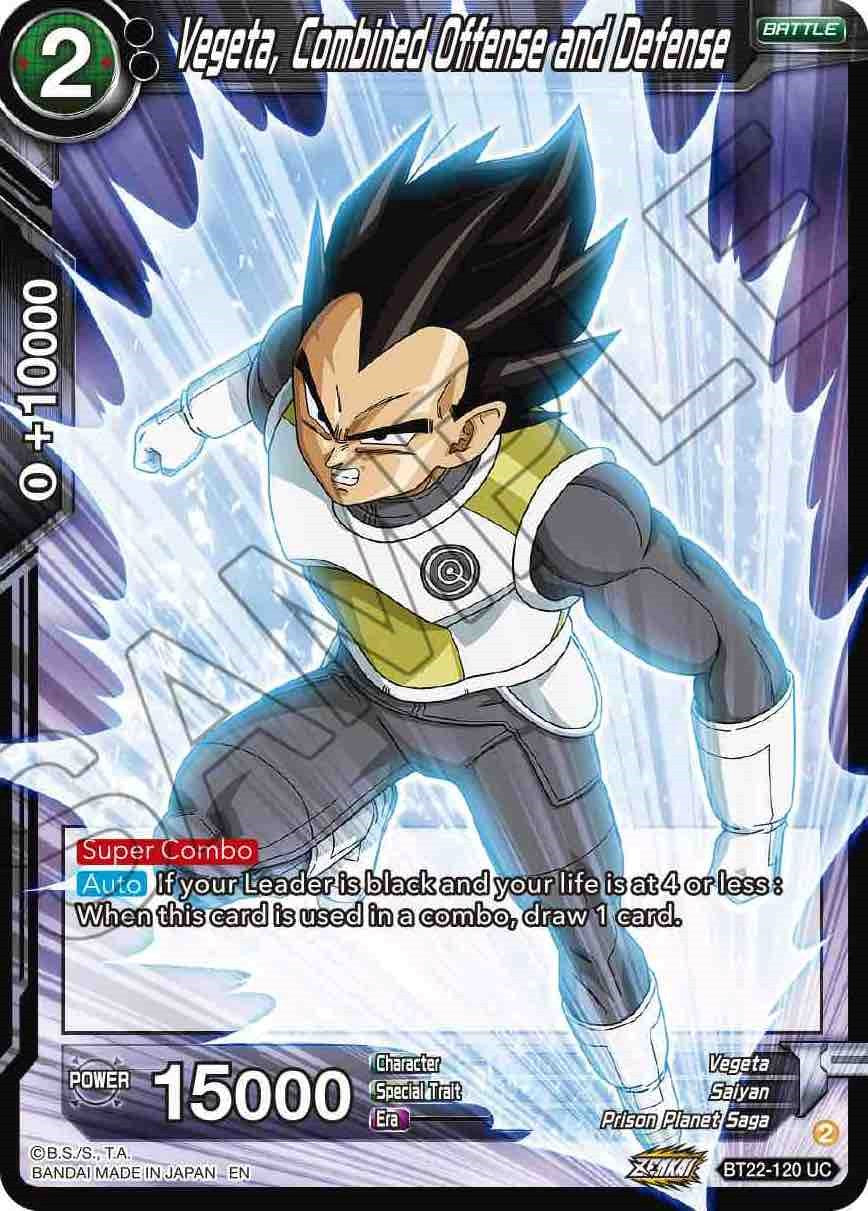 Vegeta, Combined Offense and Defense (BT22-120) [Critical Blow] | Rock City Comics