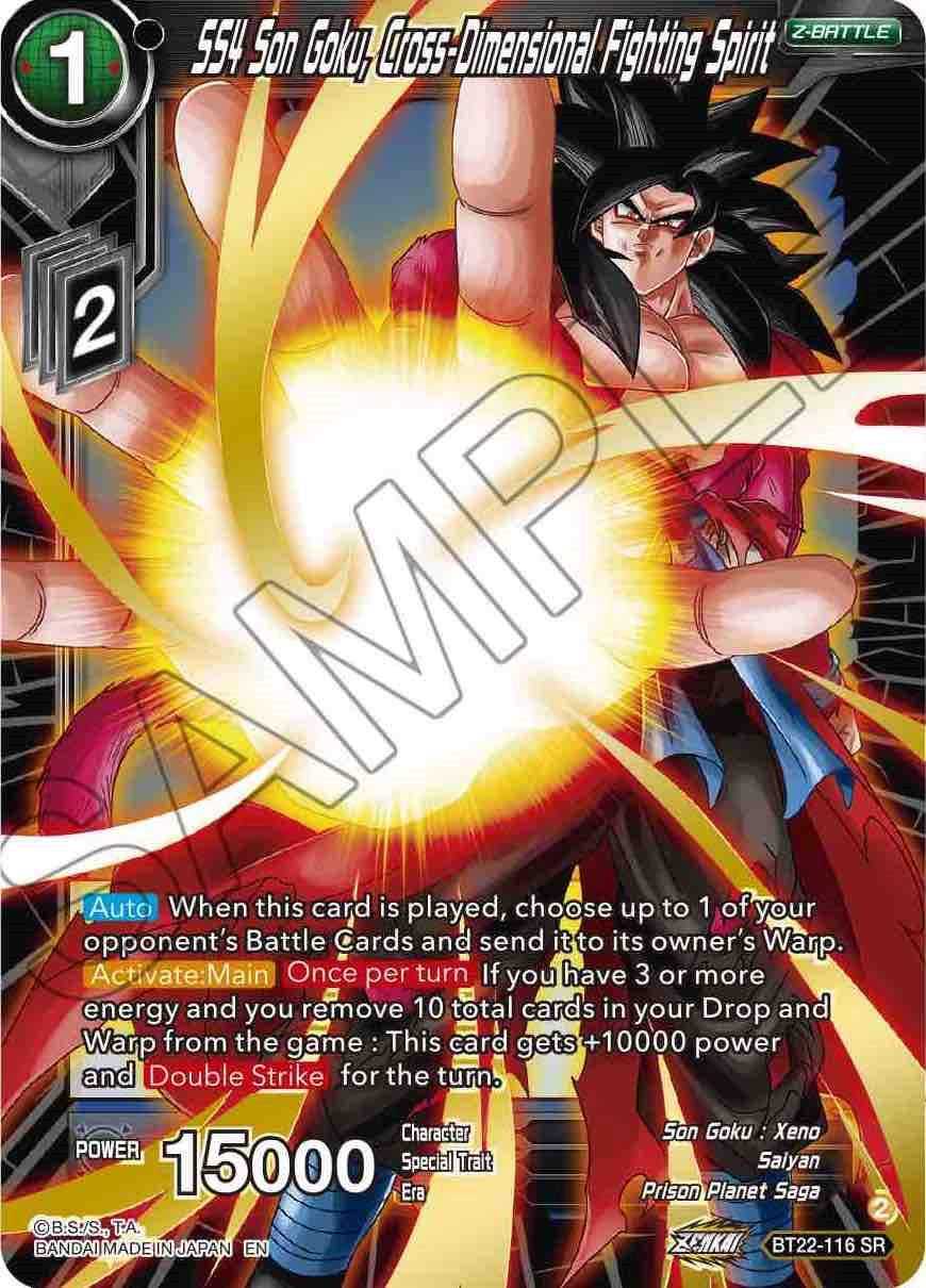 SS4 Son Goku, Cross Dimensional Fighting Spirit (BT22-116) [Critical Blow] | Rock City Comics