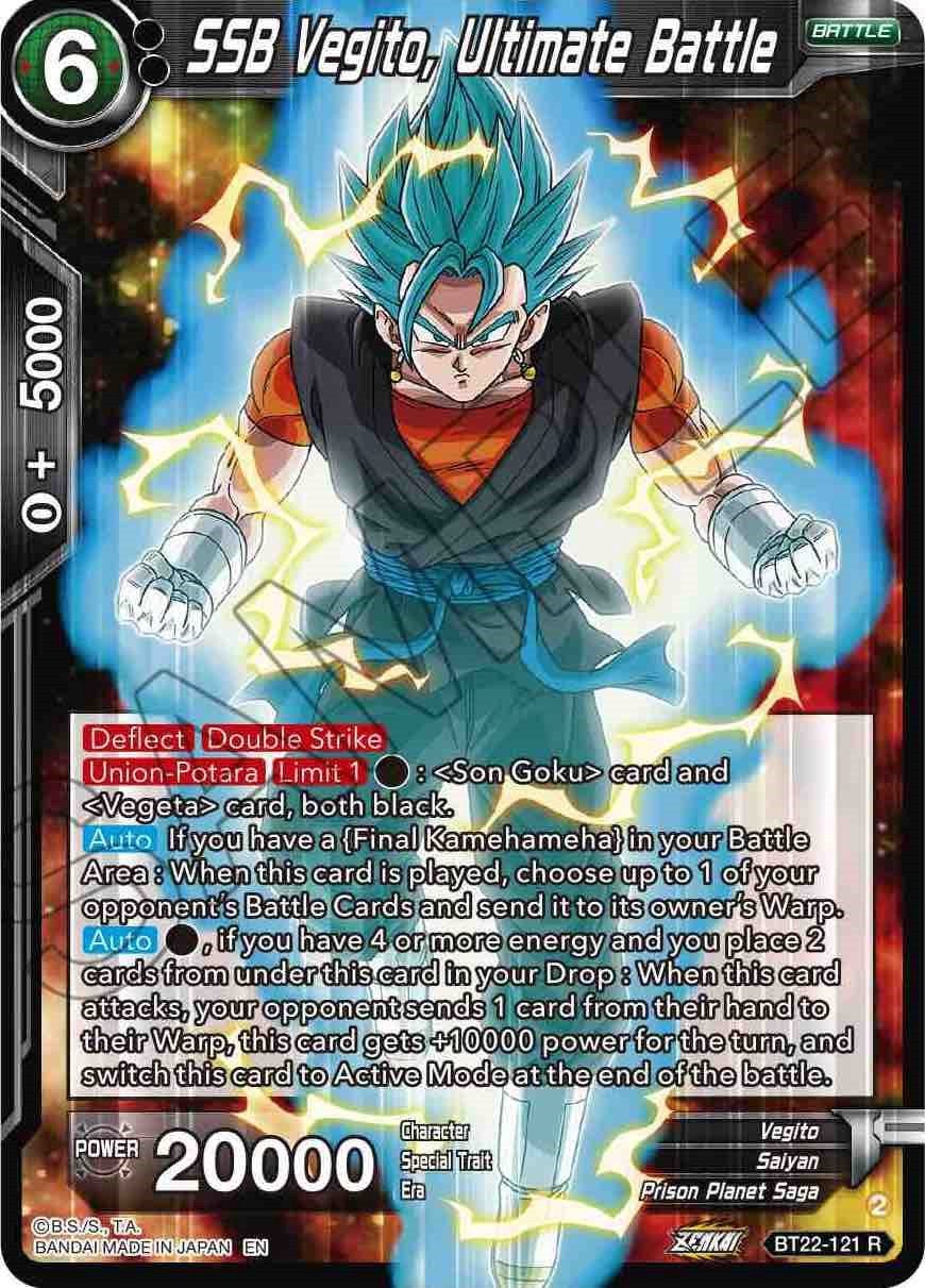 SSB Vegito, Ultimate Battle (BT22-121) [Critical Blow] | Rock City Comics