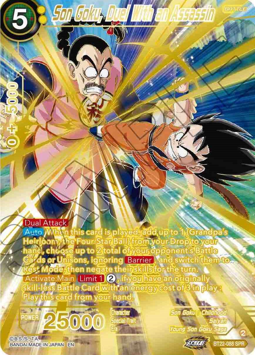 Son Goku, Duel With Assassin (SPR) (BT22-088) [Critical Blow] | Rock City Comics