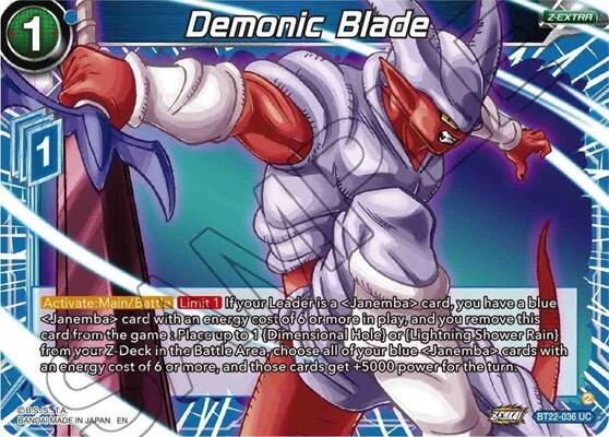 Demonic Blade (BT22-036) [Critical Blow] | Rock City Comics