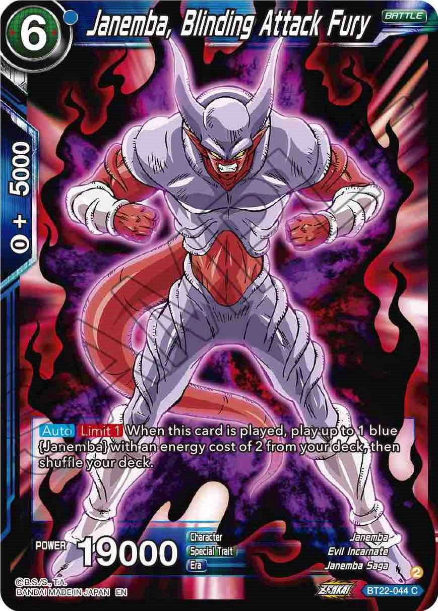 Janemba, Blinding Attack Fury (BT22-044) [Critical Blow] | Rock City Comics