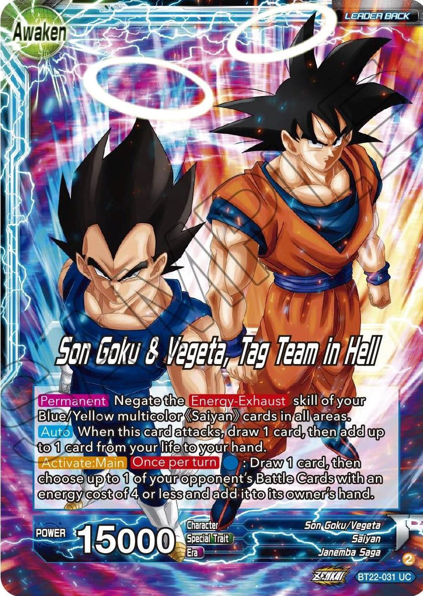 Son Goku // Son Goku & Vegeta, Tag Team in Hell (BT22-031) [Critical Blow] | Rock City Comics